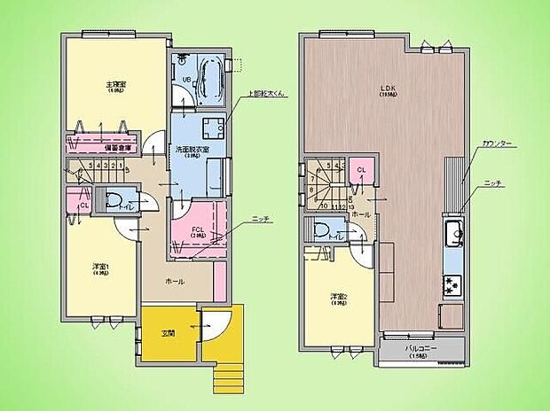 5580万円、3LDK、土地面積92.86m2、建物面積94.39m2 