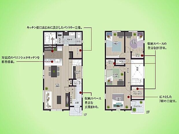 (2号棟)、価格5480万円、4LDK、土地面積130.53m2、建物面積109.72m2