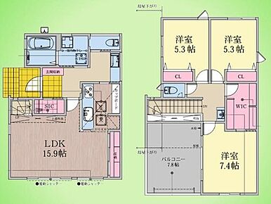 リビング内に配置された階段は、日々の暮らしの中で自然なコミュニケーションを育みます。2階へ上がると、そこには暮らしの楽しみを大きく広げる広々としたバルコニーがあります。 