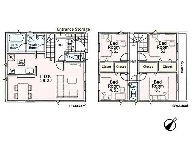 (1号棟)、価格3290万円、4LDK、土地面積91.34m2、建物面積89.1m2

