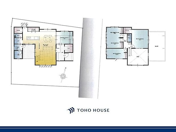 1億1980万円、5LDK、土地面積203.58m2、建物面積130.42m2 家族の笑顔が広がる広々LDKと和室、豊富な収納が魅力の間取り図です。お子様の成長に合わせた部屋割りも可能です。
