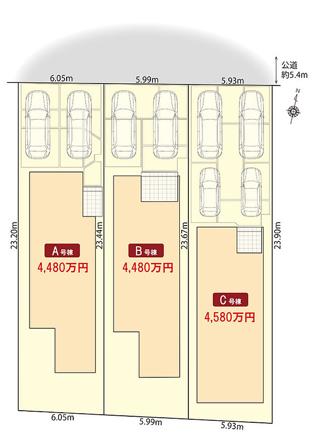 清須市西枇杷島町12期　区画図