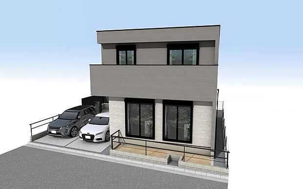 北区安井6期　外観パース