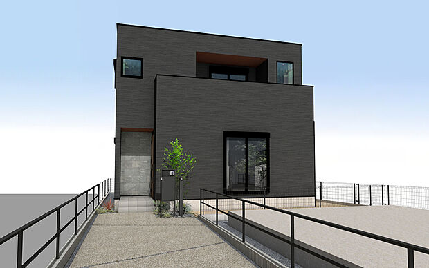 西区名西の家2期　外観パース
■未完成物件の為モデルハウスへのご案内も致します。お気軽に「0120-928-571」までお問合せ下さい！