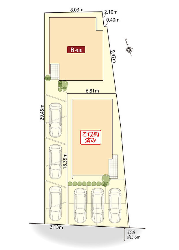 西区名西の家2期　区画図
