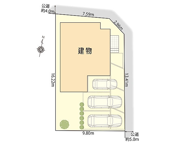 守山区喜多山の家　区画図