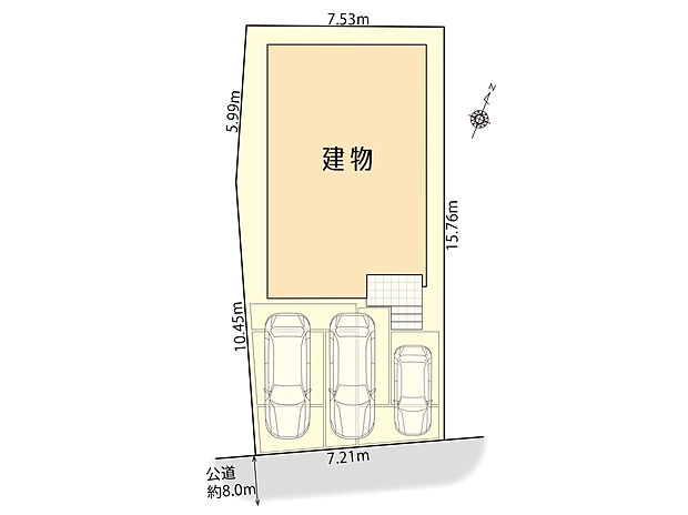 守山区元郷の家2期 区画図