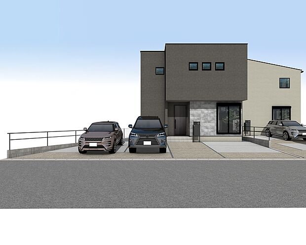 外観パース　A号棟