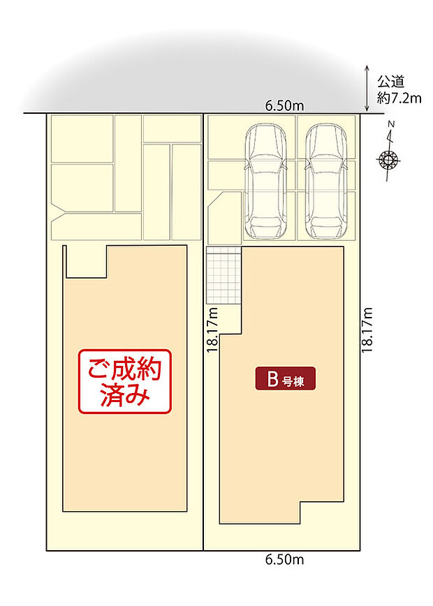 瑞穂区河岸町の家　区画図