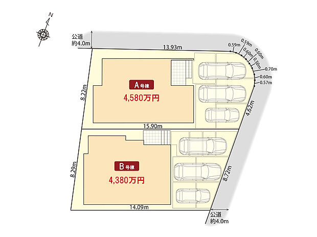 豊明市前後町仙人塚 区画図