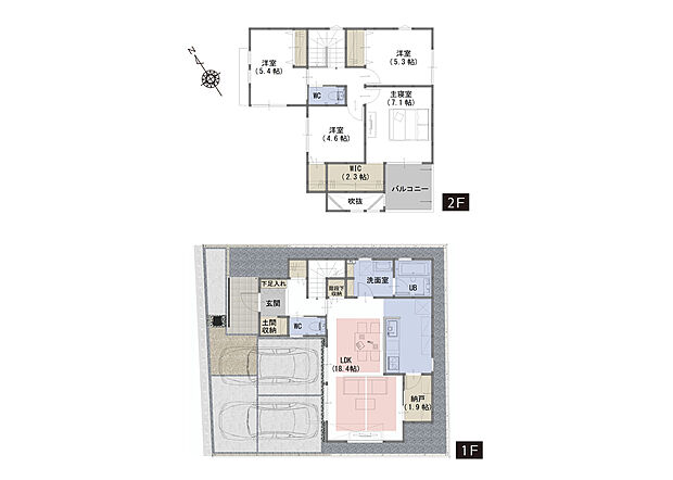 間取図　A号棟