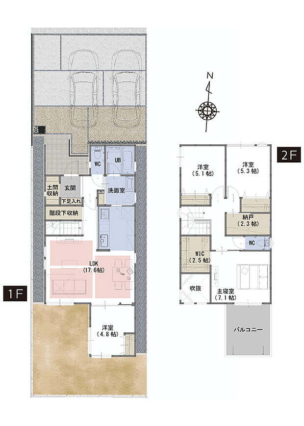 間取図　A号棟