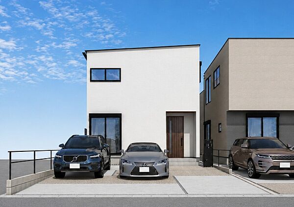 豊明市新田町3期　外観パース　B号棟
