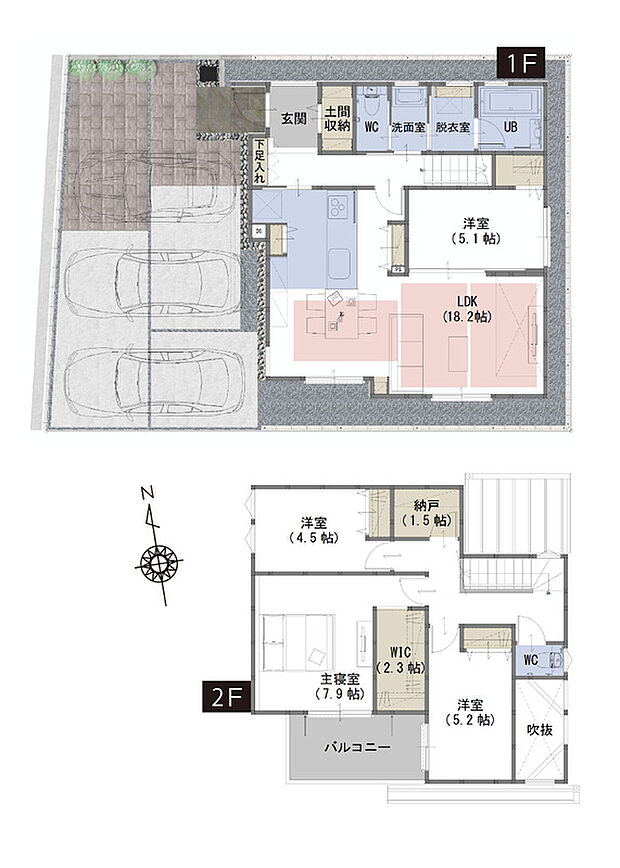 間取図 A号棟