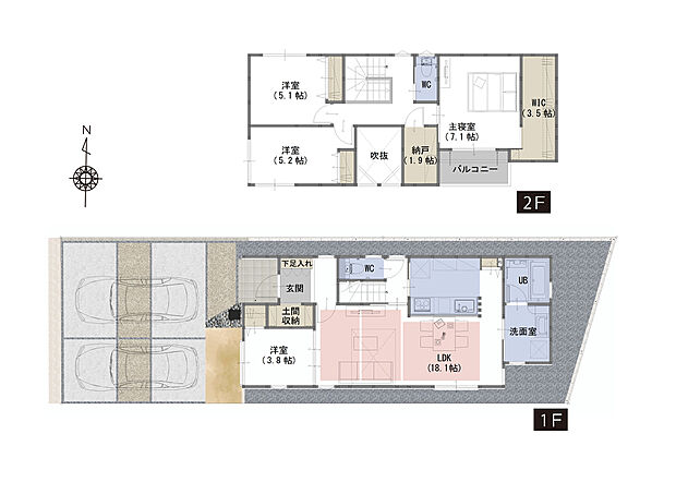 間取図 A号棟