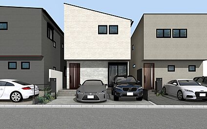 外観パース　B号棟