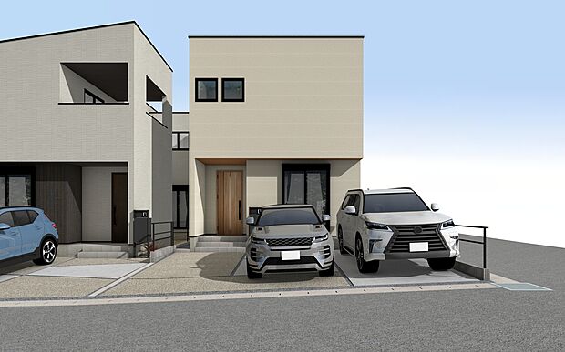 【外観パース　C号棟】■完成済・内覧可■
お気軽にお問合せ下さいませ。