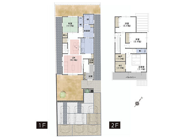 【4LDK+S】■ガス温水式床暖房がリビングをムラなくあたたかく
■家事がはかどる食器洗い乾燥機付き
■使い勝手の良いリビング横和室