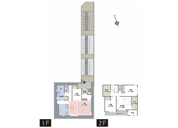 【4LDK+S】■吹抜がリビングをより明るく開放的な空間に
■浴室乾燥・暖房機付き
■ウォークインクローゼットのある洋室は大型の荷物もスッキリ。