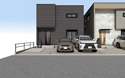 外観パース　A号棟