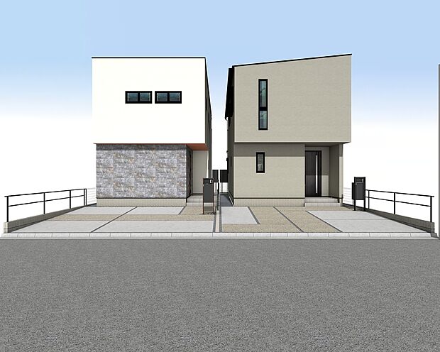 【外観パース】■並列2台駐車可！