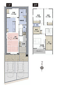 ■木肌の美しいあらわし梁がワンランク上の生活を演出
■全居室収納付きで家族全員の持ち物がすっきり片付く
 
