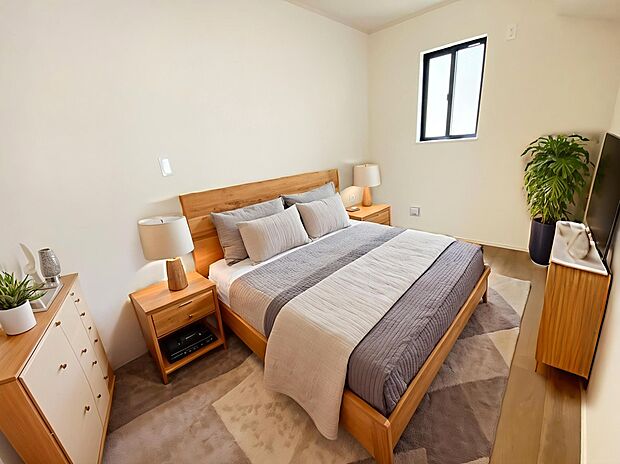 ≪Room≫
採光良好な明るい室内。木の温もりがやさしいフローリングは安らぎをもたらすプライベート空間。
※家具をCGで加工しており、家具付き販売ではございません。