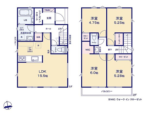 (1号棟)、価格6780万円、4LDK、土地面積94.42m2、建物面積91.91m2
