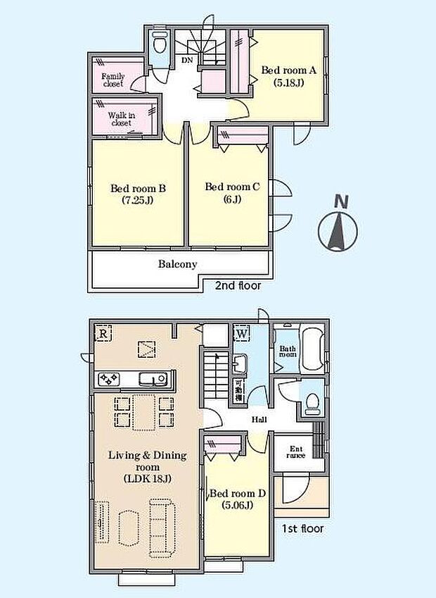 (A号棟)、価格3890万円、4LDK、土地面積148.55m2、建物面積103.71m2