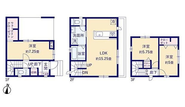 (1号棟)、価格4980万円、3LDK、土地面積61.61m2、建物面積101.68m2