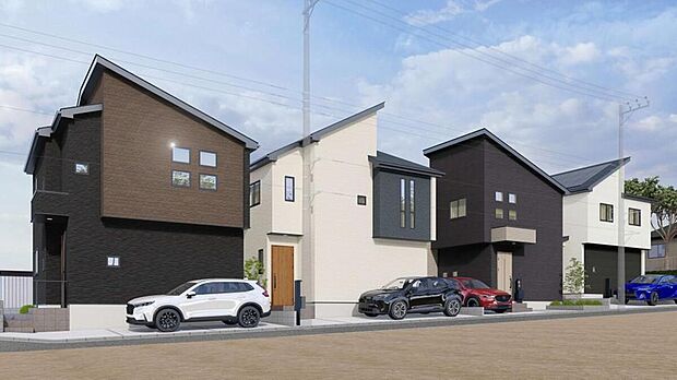 ≪現地ご案内は便利なネット予約も可能です!お気軽にお問い合わせください♪≫
1-4号棟アングル完成予想図!※掲載の完成予想図は図面を基に描き起こしたもので、実際とは多少異なる場合がございます。