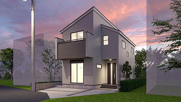 【完成予想図(外観)】≪外観 1号棟完成予想図≫
ぜひあなたの目で、現地をお確かめください♪※図面を基に描き起こしたもので、実際とは多少異なる場合がございます。