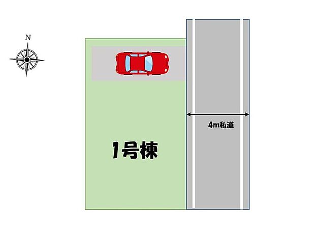 【全体区画図】ＪＲ常磐線「金町」駅バス13分「水元二丁目」停歩3分♪ビルトインガレージで強烈な日差しや、雨風、ホコリなどから大切な車を守ります◎