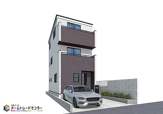 【完成予想図(外観)】気になった物件すぐにご見学対応させていただきます♪平日・お仕事帰りなど、いつでもご案内可能です♪周辺環境と併せて、実際に現地をご確認ください♪