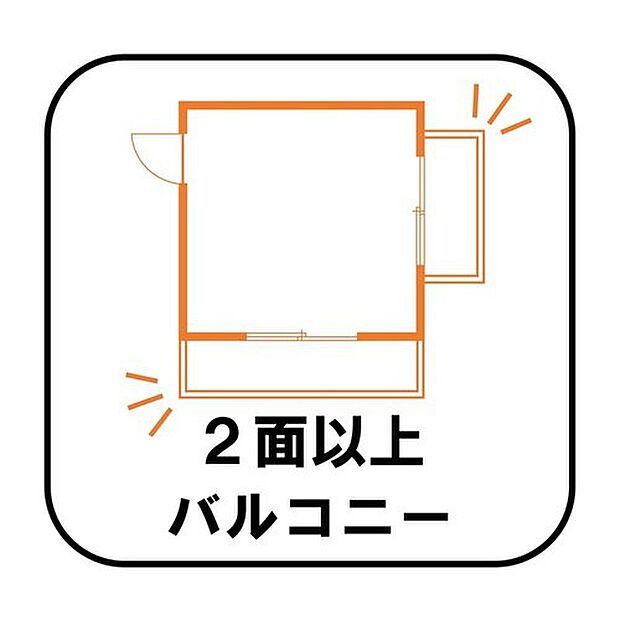 【【2面以上バルコニー】】(A号棟)時間帯によって変わる陽当たりに合わせて洗濯物を干せば効率UP↑ 家庭菜園などにもスペースを割きやすく、様々な使い方ができますね♪