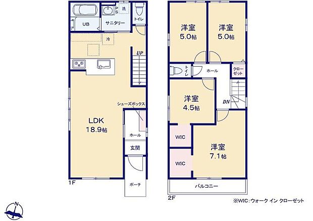 (1号棟)、価格4099万円、4LDK、土地面積98.93m2、建物面積93.36m2