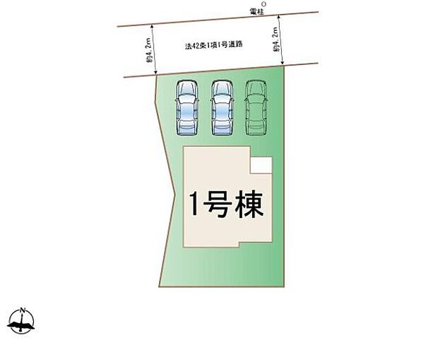 瀬戸市中畑町 限定1棟
並列3台駐車可能、南庭付き♪
A号棟 2,390万円