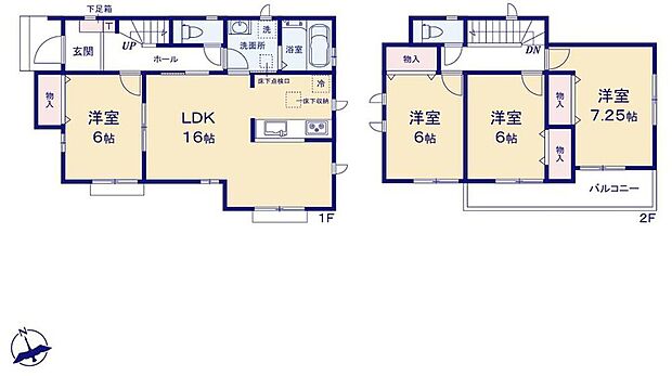 (B号棟)、価格3690万円、4LDK、土地面積233.55m2、建物面積98.97m2