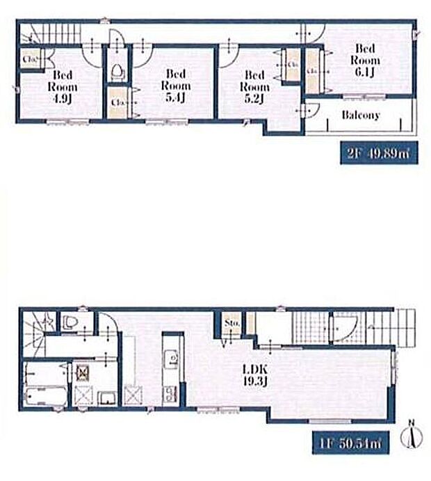 (１号棟)、価格3780万円、4LDK、土地面積108.97m2、建物面積100.43m2