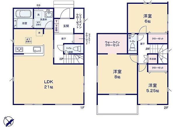 (２号棟)、価格3892万円、3LDK、土地面積223.5m2、建物面積100.61m2
