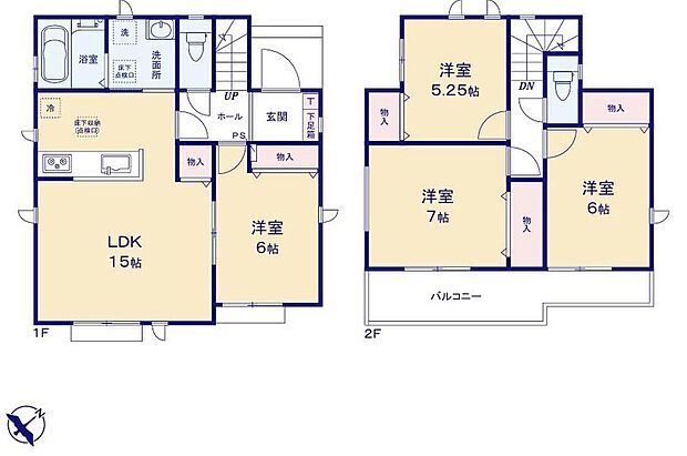 (C号棟)、価格3590万円、4LDK、土地面積165.72m2、建物面積93.17m2