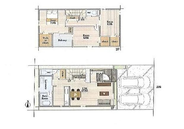 【3LDK】対面式キッチン仕様の広々17.7帖の明るいリビング♪
大きな荷物も収納可能なウォークインクローゼット付き♪
各居室やリビング・廊下に収納スペースが充実♪
日当たり良好な南向きのバルコニー♪