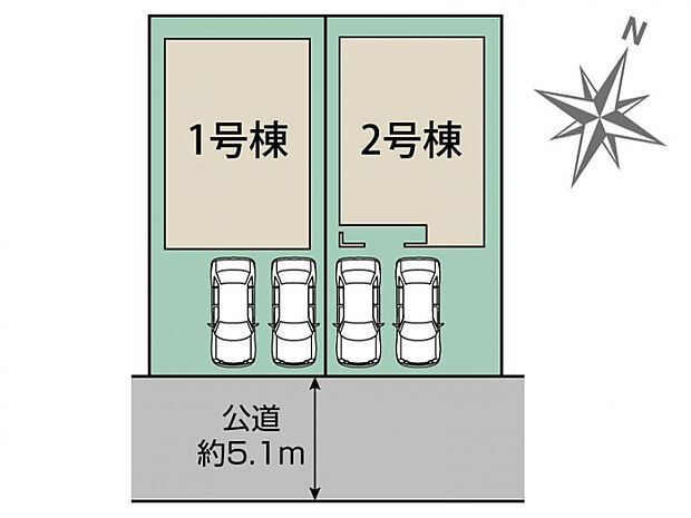 知多市八幡深山口2棟 区画図