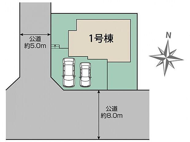 牛久市田宮町15期1棟 区画図