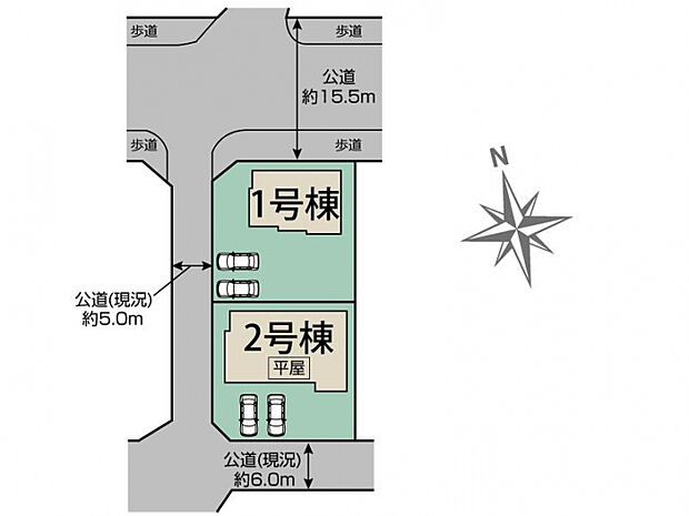 茨城県土浦市天川1丁目3期2棟 区画図