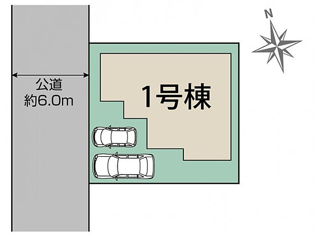 流山市加1丁目1棟 区画図