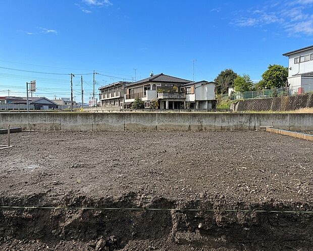 (2)区画 南側から撮影(2026年4月撮影) ※造成工事中
