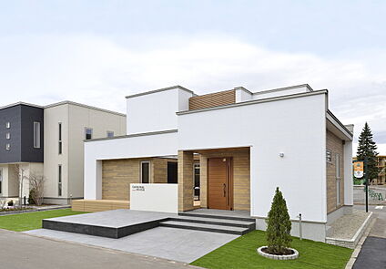 存在感ある立体なシンプルモダン