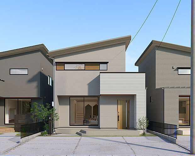 2号地【ペットとの毎日が、もっと愛おしくなる家】
広めの玄関土間はお散歩帰りの足拭きや荷物置きにも便利。「ひとりにさせない安心感」を大切にし、人もペットも自然体で暮らせる空間を目指しました。