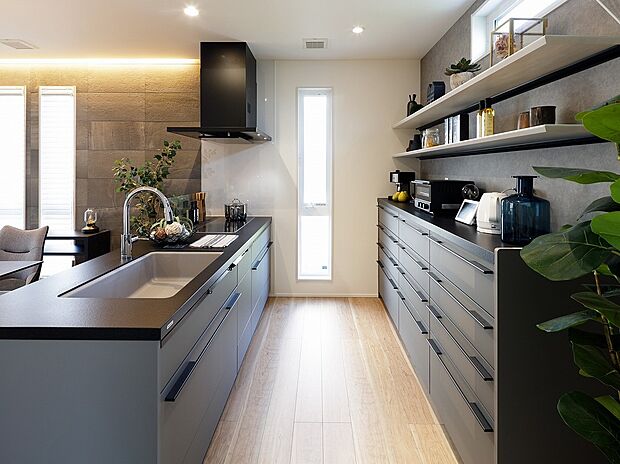 【パナソニック　L-CLASS】ハイグレードキッチン。食洗機も付いており家事の時短に。